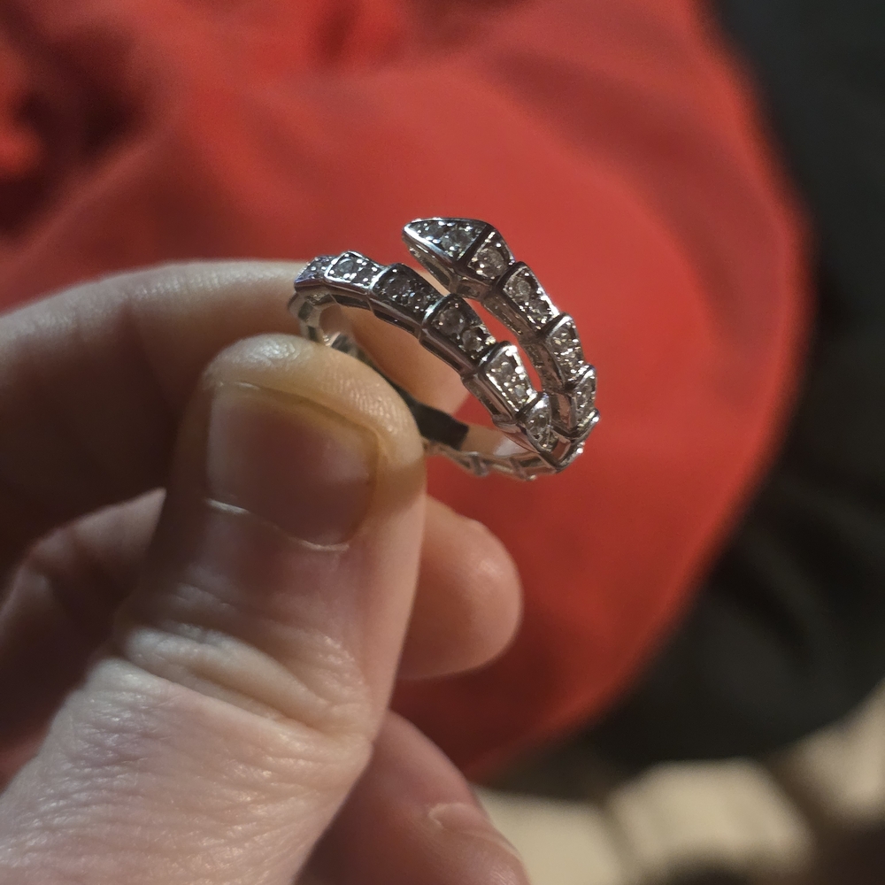Bulgari Silver Serpenti Ring